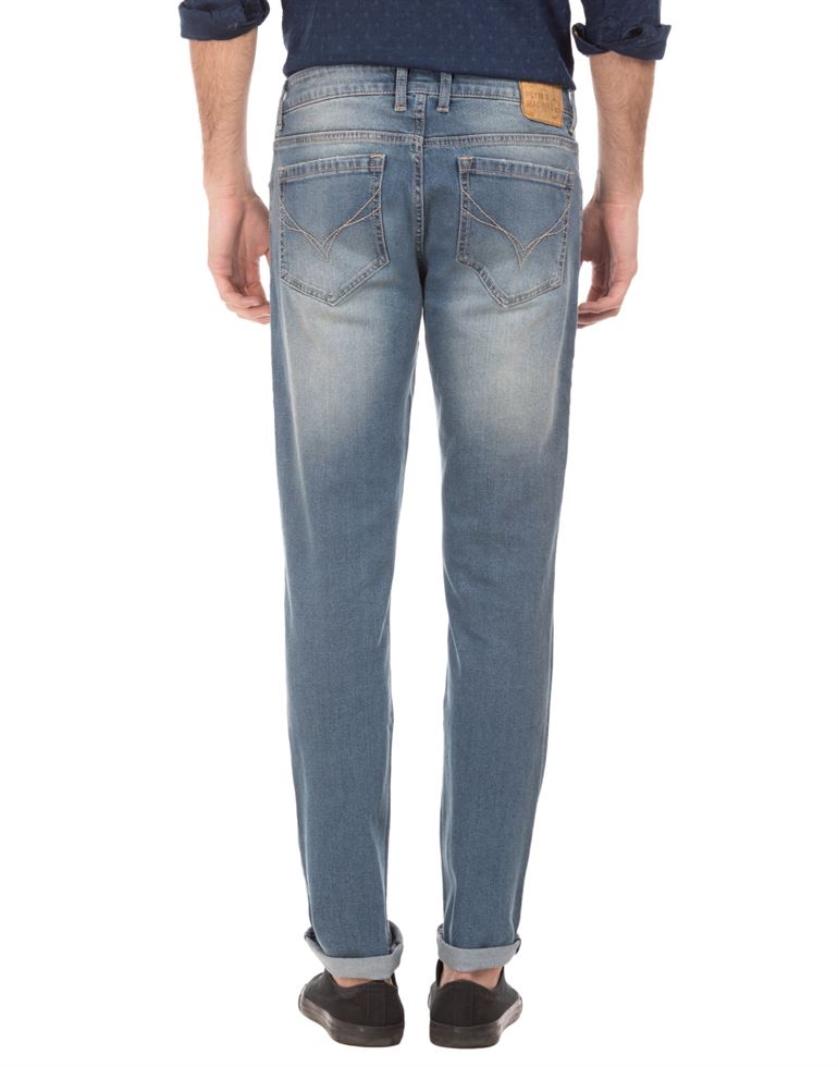 Flying Machine Men Casual Wear Blue Jeans